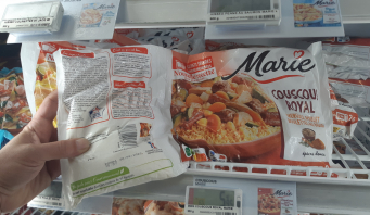 Marie préserve la texture et la saveur de ses plats exotiques (couscours, chili et curry) avec un nouveau conditionnement bi-sachet 100 % recyclable.